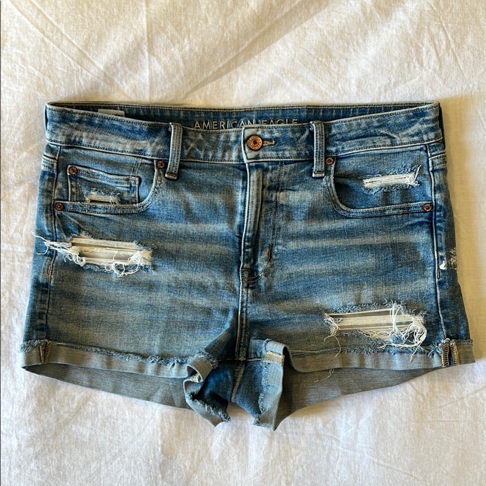 American Eagle Outfitters Women's Blue Denim Shorts